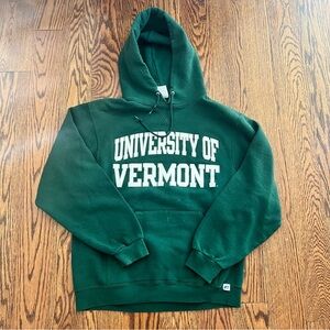 UVM hoodie UNISEX (Men's M)
University of Vermont. Dark green